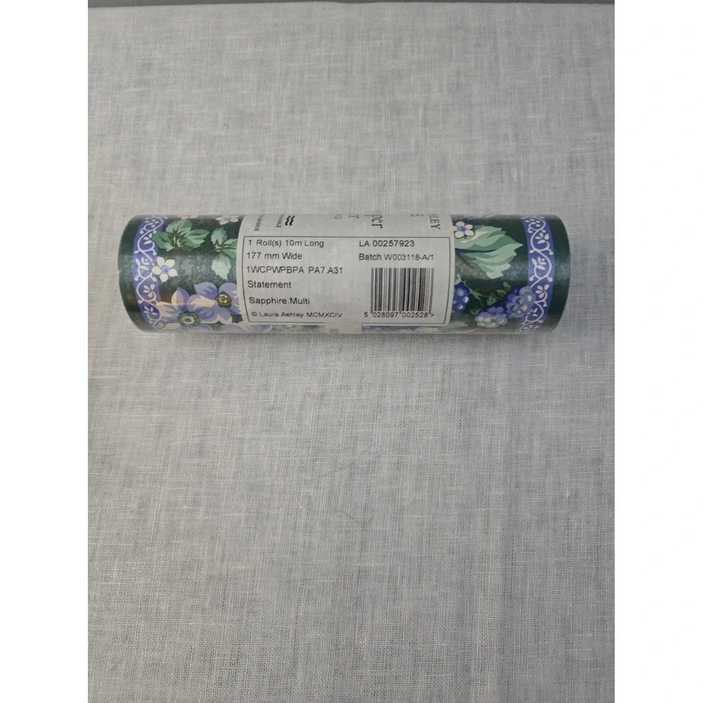 Laura Ashley Home Wallpaper Border Sapphire Multi Floral 10 M Long Vintage